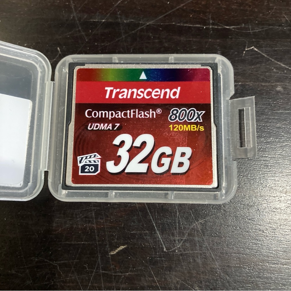 1 32gb Transcend Speed 800x COMPACTFLASH CF Type I DSLR NIKON CANON camera